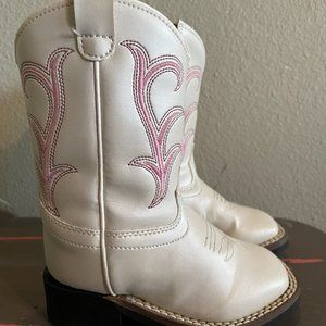 Old West Faux Leather Cowboy Western Boots - Toddler Girls - Size 5